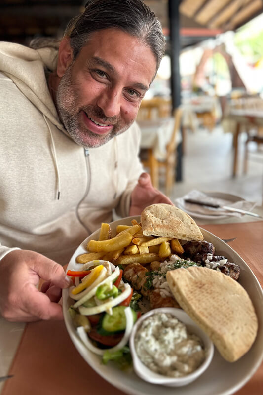 Greek platter Pete the Greek