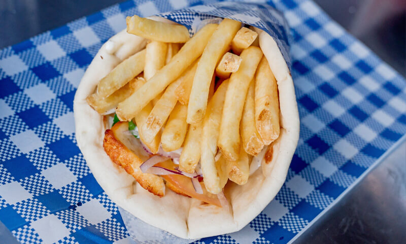 Golden fried halloumi pieces